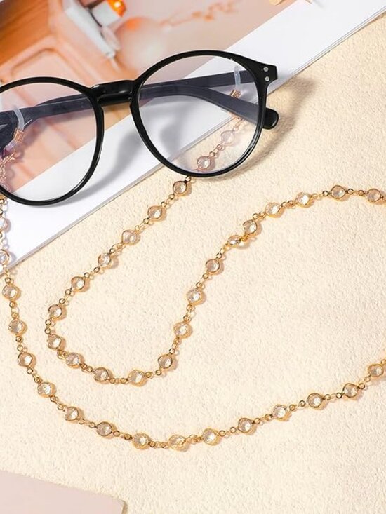 Crystal Beaded Eye Glass main image 6